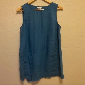 J. Jill Blue Sleeveless Tunic top